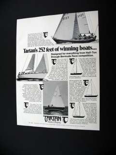 Tartan T 34 30 41 46 48 26 27 Yacht Sailboats 1972 Ad  
