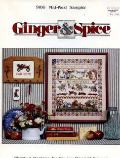 Mid West Sampler Ginger & Spice Cross Stitch Pattern  