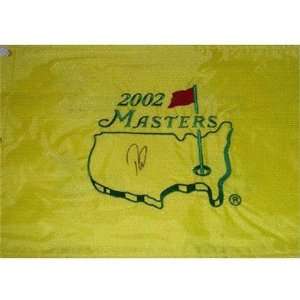  Davis Love III Autographed 2002 Masters Golf Pin Flag 