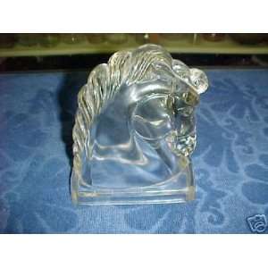    Crystal Glass Horse Head by Federal Glass Co 