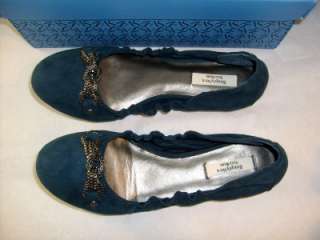 Womens Simply Vera Wang Jahn Blue Ballet Flat Shoes 8.5  