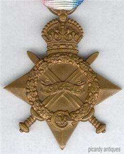 1914 15 Star, Royal Warwickshire Regiment, s9054  