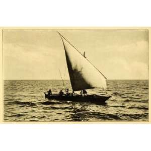  1909 Print Boat Sailing Victoria Nyanza Lake Africa Hobby 