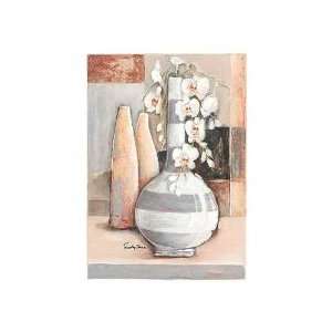  Vase With Stripes Poster Print