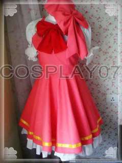 Card Captor Sakura Red Cosplay Costume Custom Size Halloween  