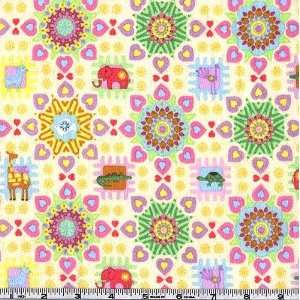  45 Wide Flannel Zipa Dee Zoo Kaleidoscope Fabric By The 