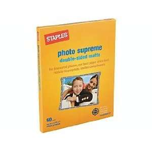  Staples Photo Supreme Double Sided Matte Paper, 8.5 x 11 