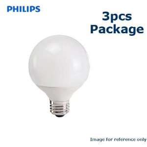    PHILIPS 14W 120V G25 E26 CFL Light Bulb x 3 Pack