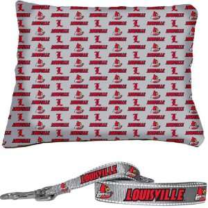  Louisville Cardinals Pillow Bed & Dog Lead