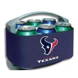  HOUSTON TEXANS Cool Six Team Logo CAN COOLER 6 PACK with 