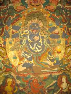 Tibetan Thangka Tangka PaintingThe Six arms Mahakala  