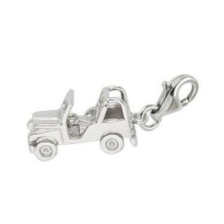  Rembrandt Charms Jeep Charm, Sterling Silver Jewelry
