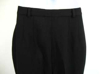 VESTIMENTA Black Wool Classic Dress Pants Slacks 8  