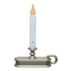  Single Tier Holiday Window Candle Amber Flame Battery 