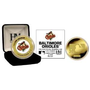  Baltimore Orioles 24KT Gold and Color Team Logo 