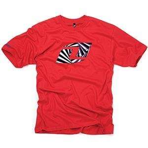  One Industries Youth Vortex T Shirt   Large/Red 