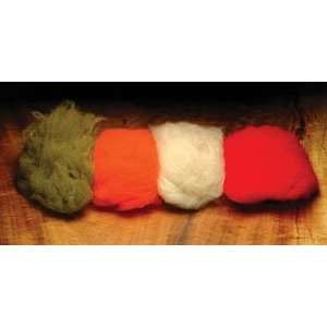  Fly Tying Material   Rams Wool   red