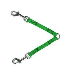   Way Small Dog Coupler with Nickel Plated Swivel Clip, Electric Lime