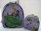  Tinkerbell Fairies Lunch Tote Backpack Set
