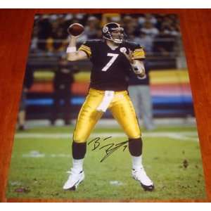 Autographed Ben Roethlisberger Picture   16x20 MM Holo  