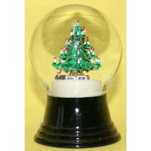    Decorated Tree with Train Holiday Snow Globe 