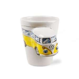 VW Van Yellow Handmade Coffee Mug (10cm x 8cm) 