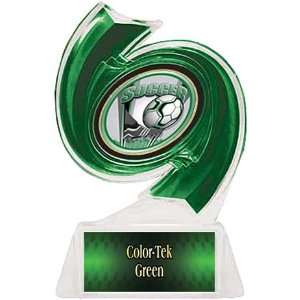  Soccer Hurricane Ice 6 Trophy GREEN TROPHY/GREEN TEK PLATE 
