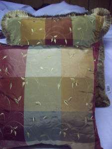 Taffeta Trellis Marsala Decorative Pillow 20 or 18  