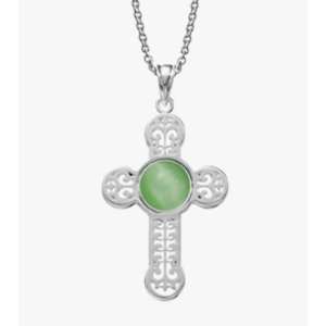  Kameleon Jewelry Silver Filligree Cross Pendant KP30