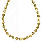 JewelryWeb 24k Yellow Gold Fancy Necklace   18 Inch