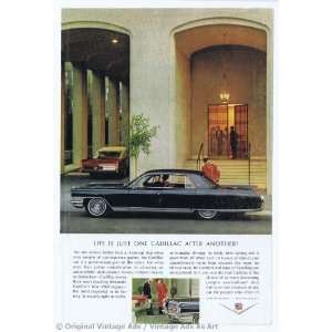 1964 Cadillac Sedan Black Vintage Ad 