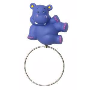  Purple HIPPO hippopotamus TOWEL RING kids child Bathroom 