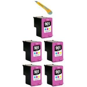  Remanufactured Ink Cartridges HP 901 XL HP901 HP901C + Cutter for HP 