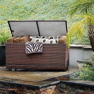 Woven PE Rattan Deck Box  RST Outdoor Outdoor Living Patio Furniture 