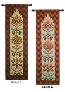 FLORAL IKAT PANEL DESIGNS ART TAPESTRY WALL HANGING  