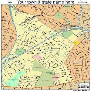  Street & Road Map of Idylwood, Virginia VA   Printed 