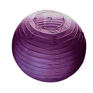 10 purple Chinese Paper Lanterns 8 Wedding or Party  