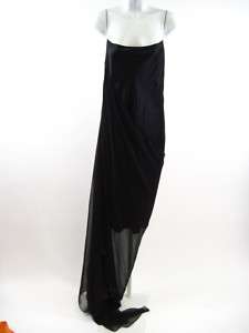 NEW SYLVIA HEISEL Black Silk Sleeveless Dress Size 6  