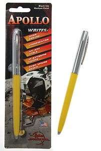 Fisher Space Pen / Apollo Series Pen in Yellow & Chrome  