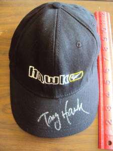 Tony Hawk Skating Autographed Hawk Youth Baseball Cap COA  