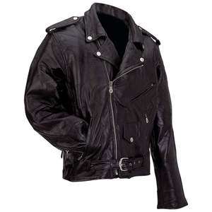   ™ Rock Design Genuine Buffalo Leather Motorcycle Jacket Size Medium