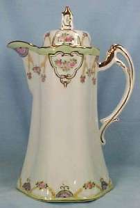 Exquisite HAND PAINTED NIPPON CHOCOLATE POT Ex Cond WOW  