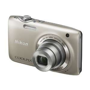  Nikon Coolpix S3100 Silver Digital Compact Camera Camera 