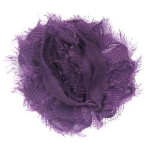  Magnetic Purple Chiffon Flower Shoe Clips 
