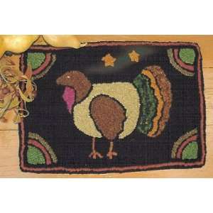  Hooked Autumn Turkey Pattern Arts, Crafts & Sewing