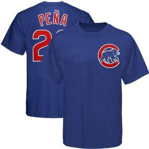 MLB Majestic Chicago Cubs #22 Carlos Pena Royal Blue 