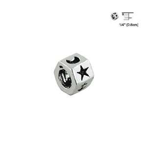   Silver Symbols Bead (Cross, Sun, Moon, Star, Anchor, Heart) Jewelry