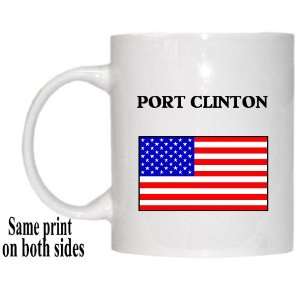  US Flag   Port Clinton, Ohio (OH) Mug 
