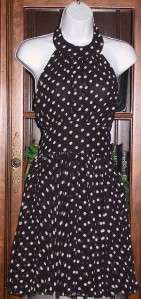 Victorias Secret $80 Georgette Halter Full Skirt Dress  