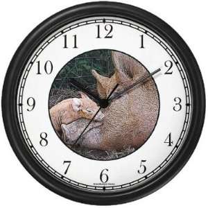  Pigs / Hogs   Mommy & Baby 2 Wall Clock by WatchBuddy 